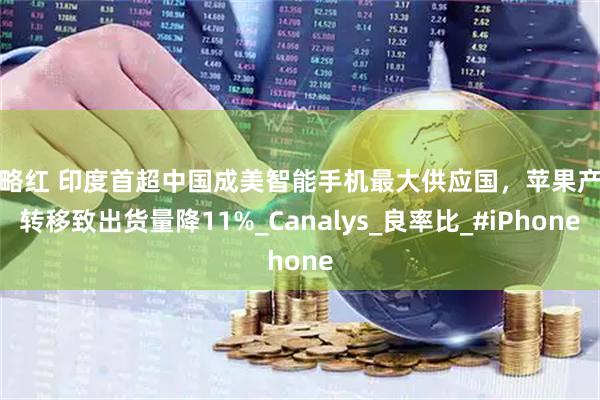 策略红 印度首超中国成美智能手机最大供应国,苹果产能转移致出货量降11%_Canalys_良率比_#iPhone