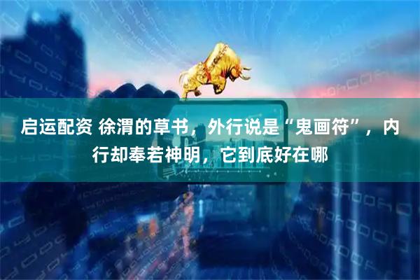 启运配资 徐渭的草书，外行说是“鬼画符”，内行却奉若神明，它到底好在哪