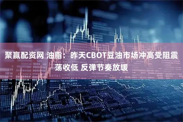 聚赢配资网 油脂：昨天CBOT豆油市场冲高受阻震荡收低 反弹节奏放缓